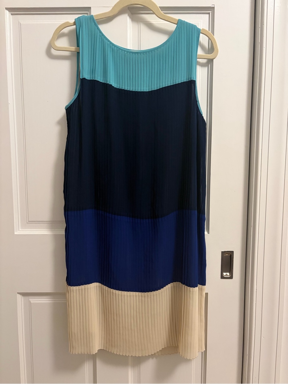Joe Fresh pleated sleeveless dress fully lined size XS
